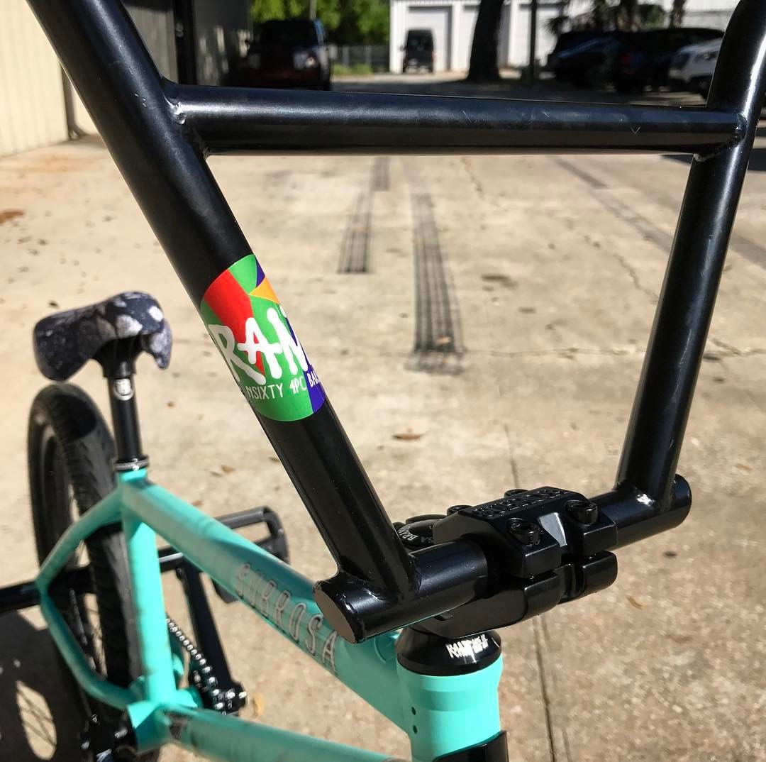 RANT NSIXTY 4PC BARS BMX HANDLEBARS 9.5″ 100% CHROMOLY SHADOW SUBROSA CHROME NEW