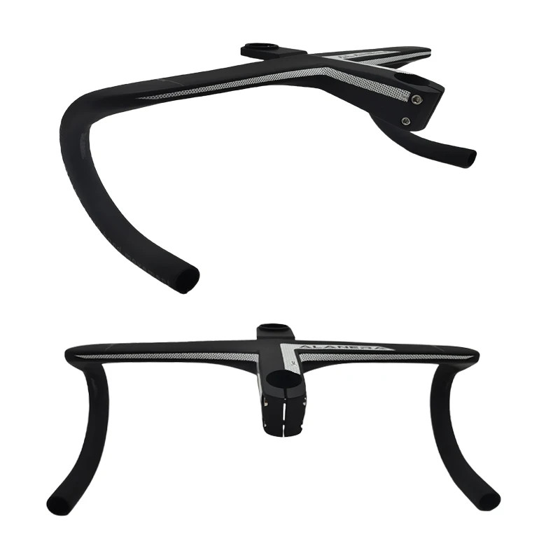 380-440mm Carbon Road Bike Drop Bar Integrated 28.6mm Fork Steer with Spacers