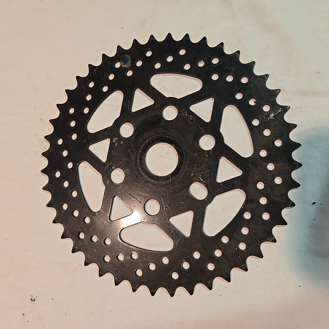 Vintage Chainwheel Sprocket 44 Tooth Black Fusion Looking