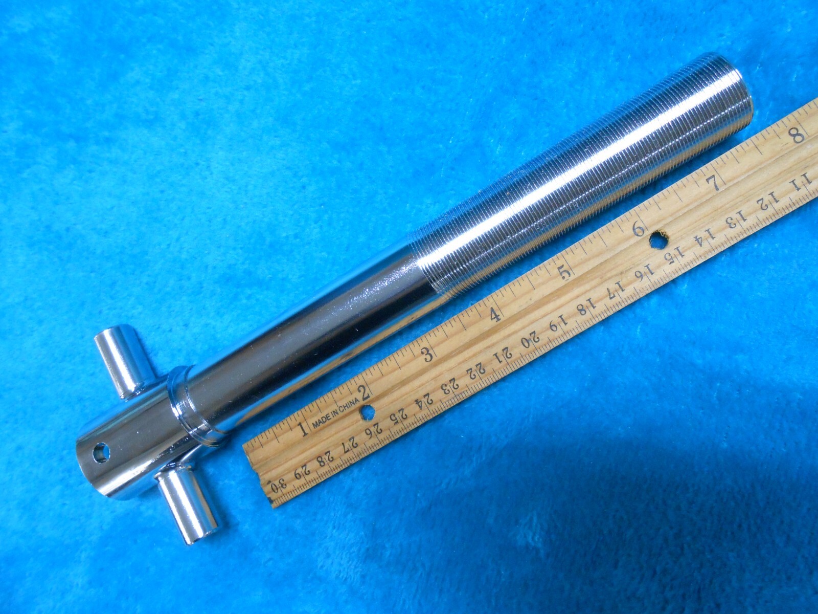 BICYCLE 1″ SPRINGER FORK STEERING TUBE 7-1/2″ long CHROME NEW!