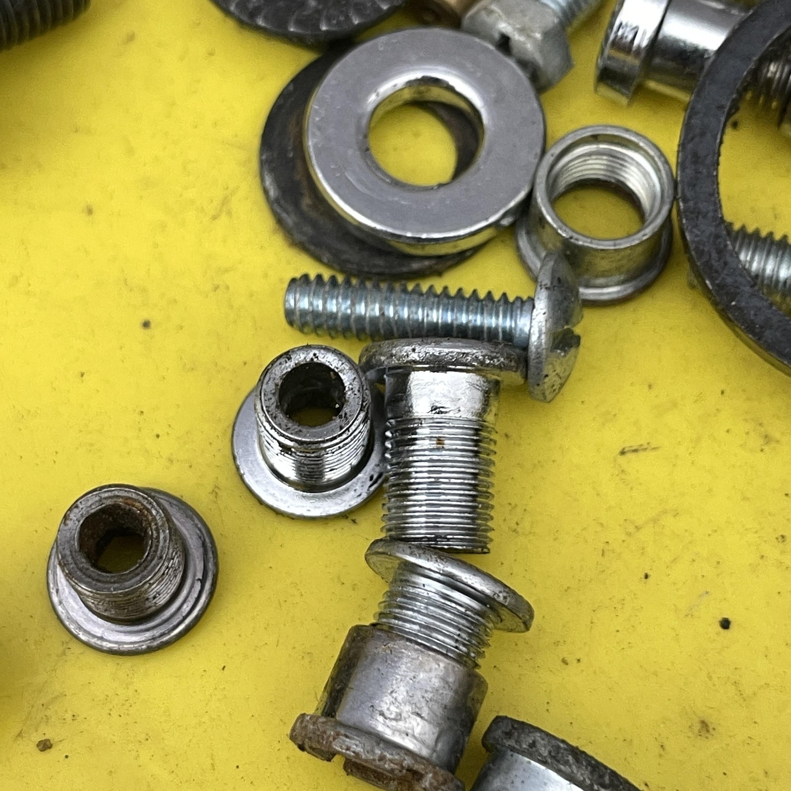 Vintage Bike Shop Junk Drawer Parts Lot Shimano Dura-Ace Mixed Bolts Screw