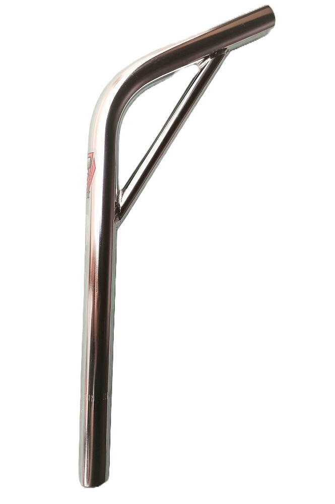 MCS BMX CrMo 7/8″ (22.2mm) LaidBack SEAT POST Layback With SUPPORT CHROME