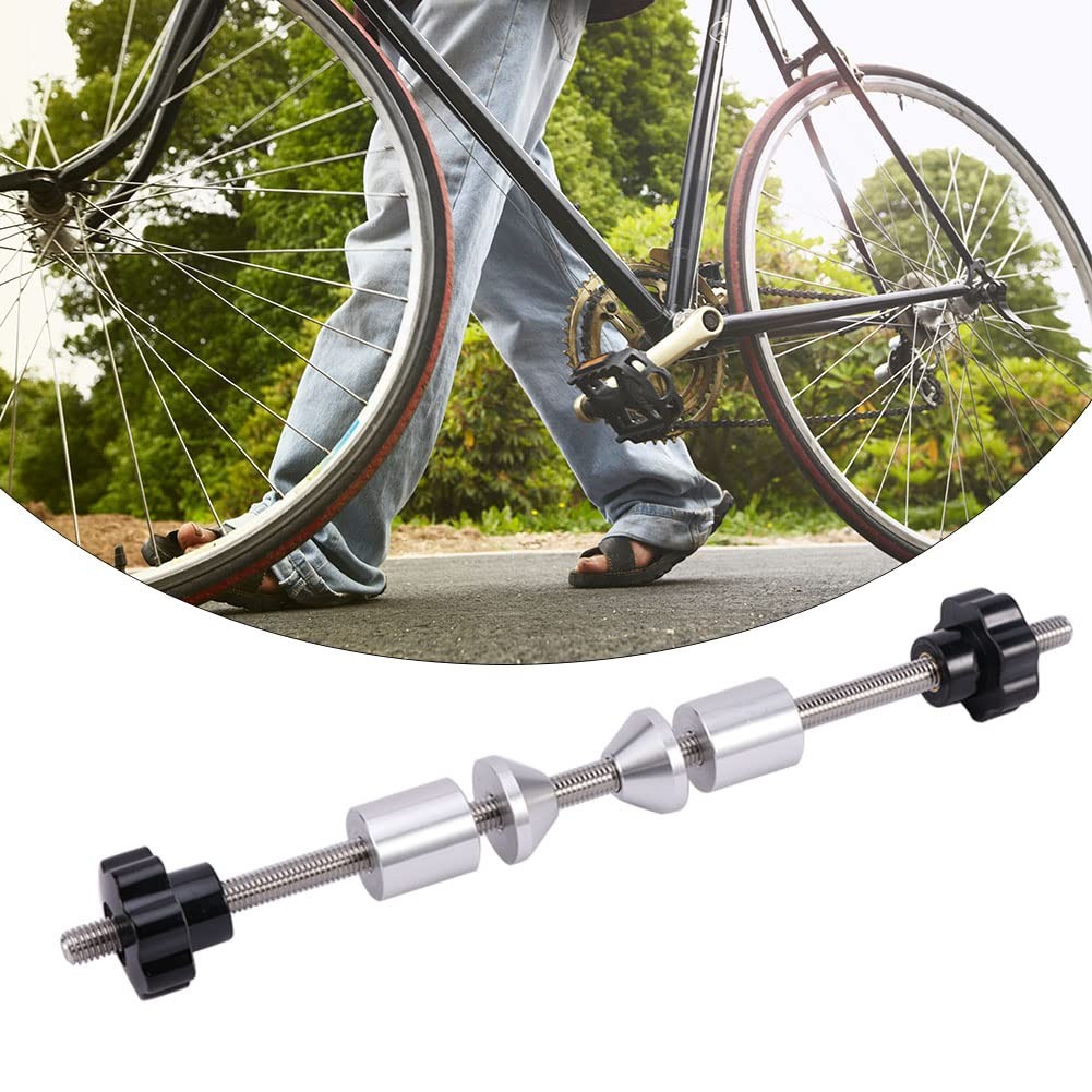 SYCOOVEN Bike Wheel Truing Stand Aluminium Alloy Thru 250 mm, As Picture Show