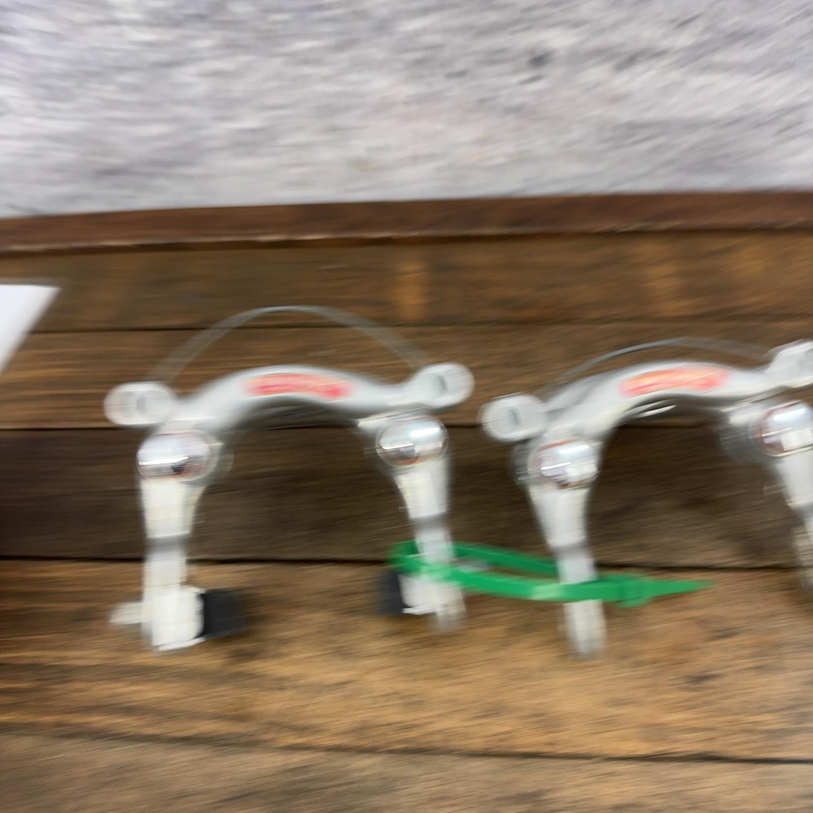 Vintage Dia-Compe Center Pull Caliper Brakes Set Drop Forged Silver 70s Japan