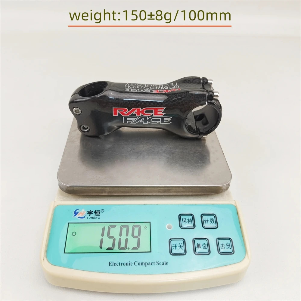 3K Carbon Fiber Stem 6/17 Degrees 31.8 * 60-120mm Mountain Road Bike Stem