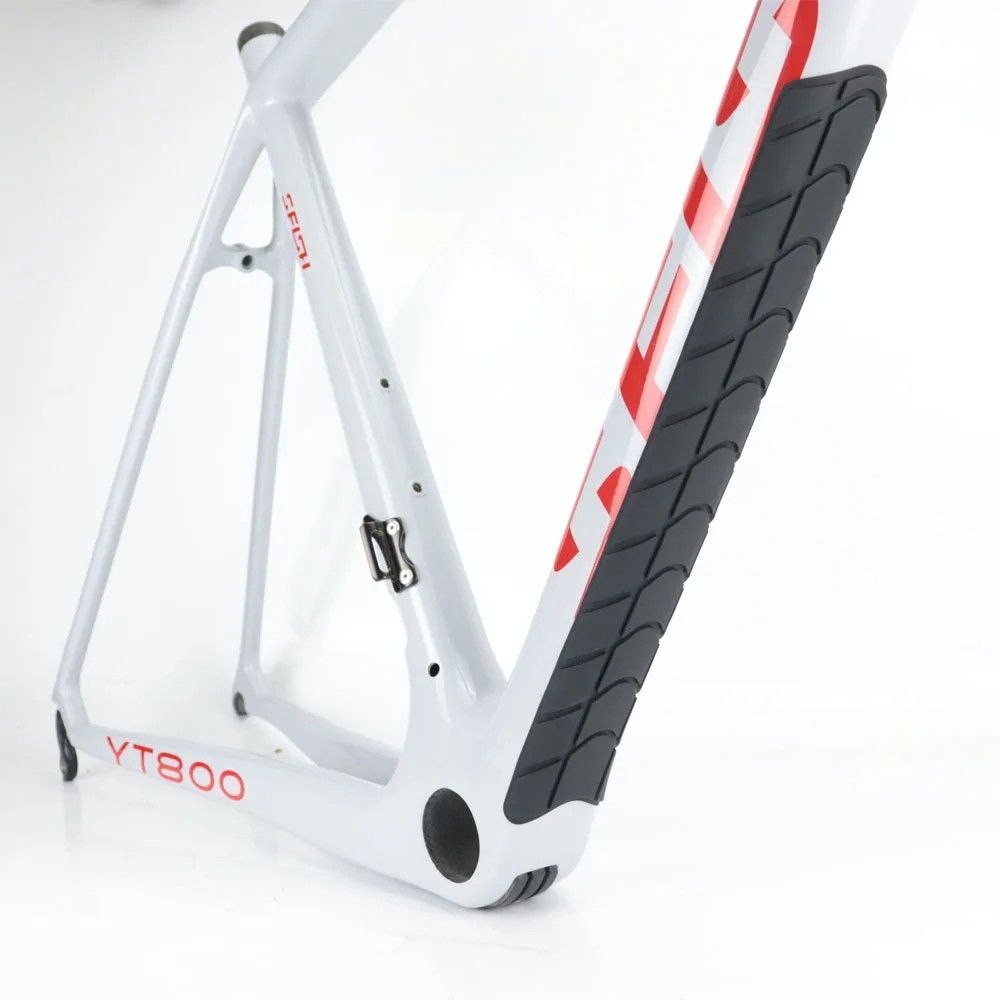 MTB Road Bike Chain Protector Silicone Chain Bicycle Frame Guards Self-Adhesive