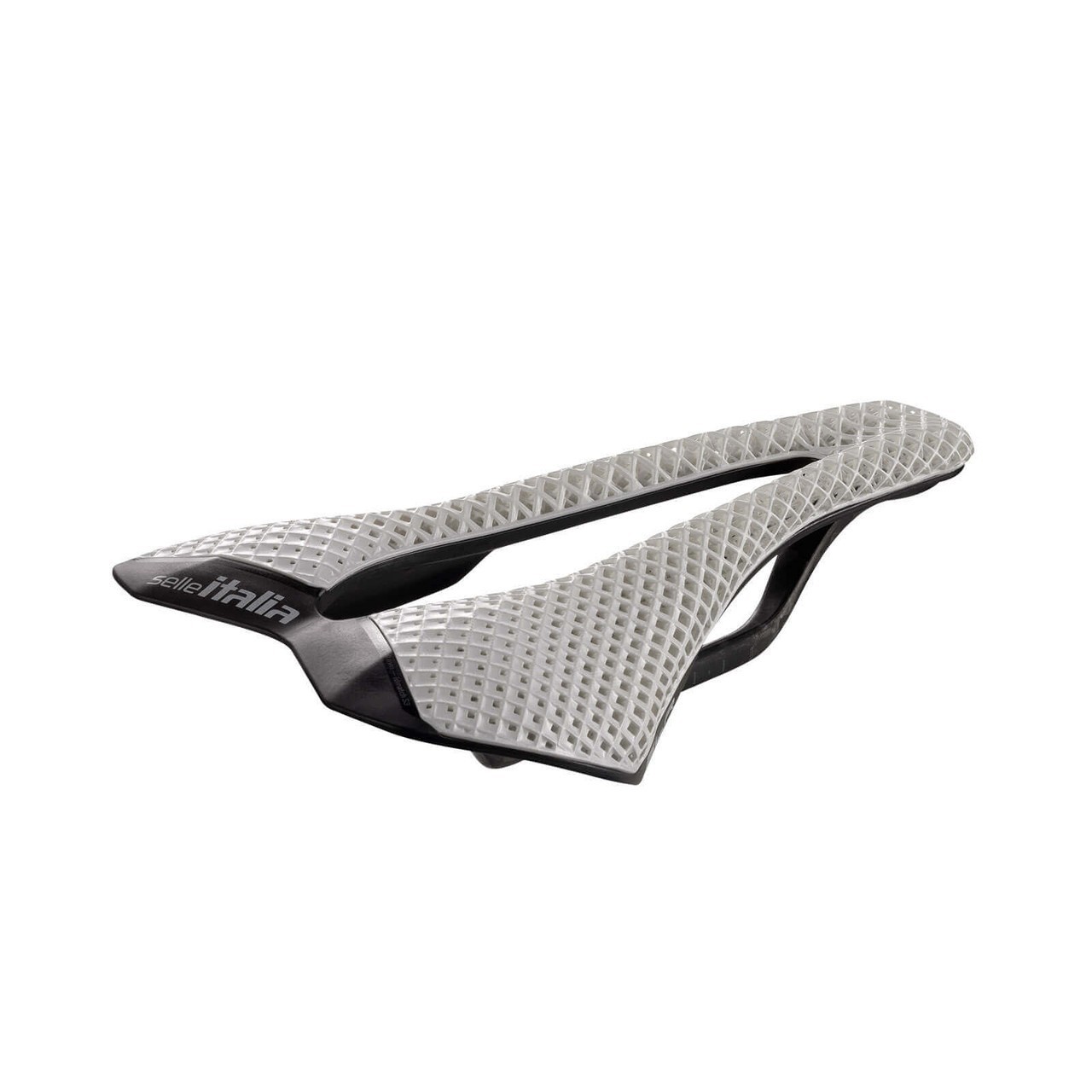 SELLE ITALIA SLR 3D CARBON OPAL WHITE – LIMITED EDITION – 3D PRINTED ROAD SADDLE