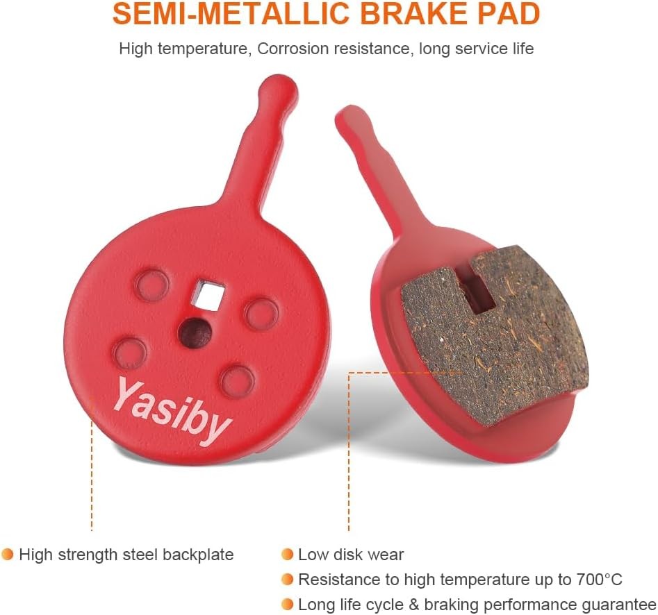 4 Pairs Bike Disc Brake Pads SRAM Avid BB5 PROMAX MTB Semi-Metallic Set