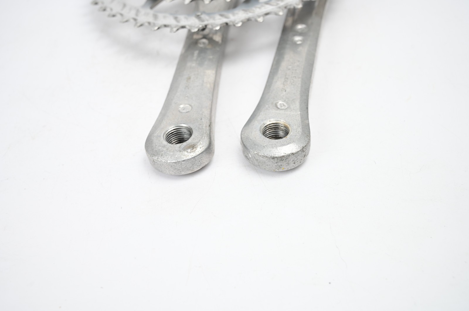 Vintage Shimano FC-B124 Silver 175mm 48/38/24t MTB Bike Biopace Triple Crankset