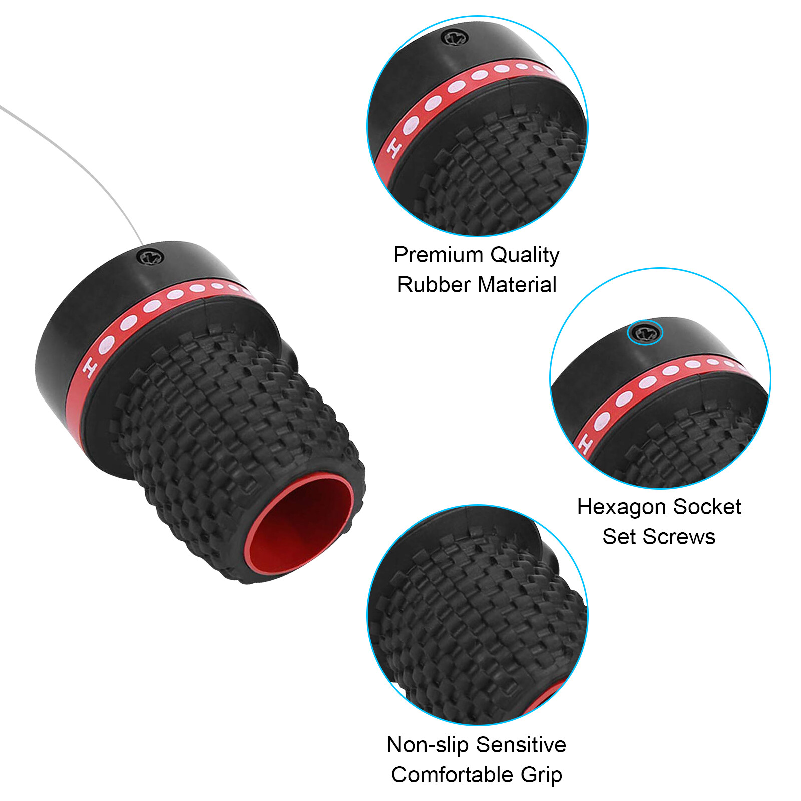 Bicycle Shift Levers Mountain Bike Handlebar Twist Grip Handle Gear Shifter Set