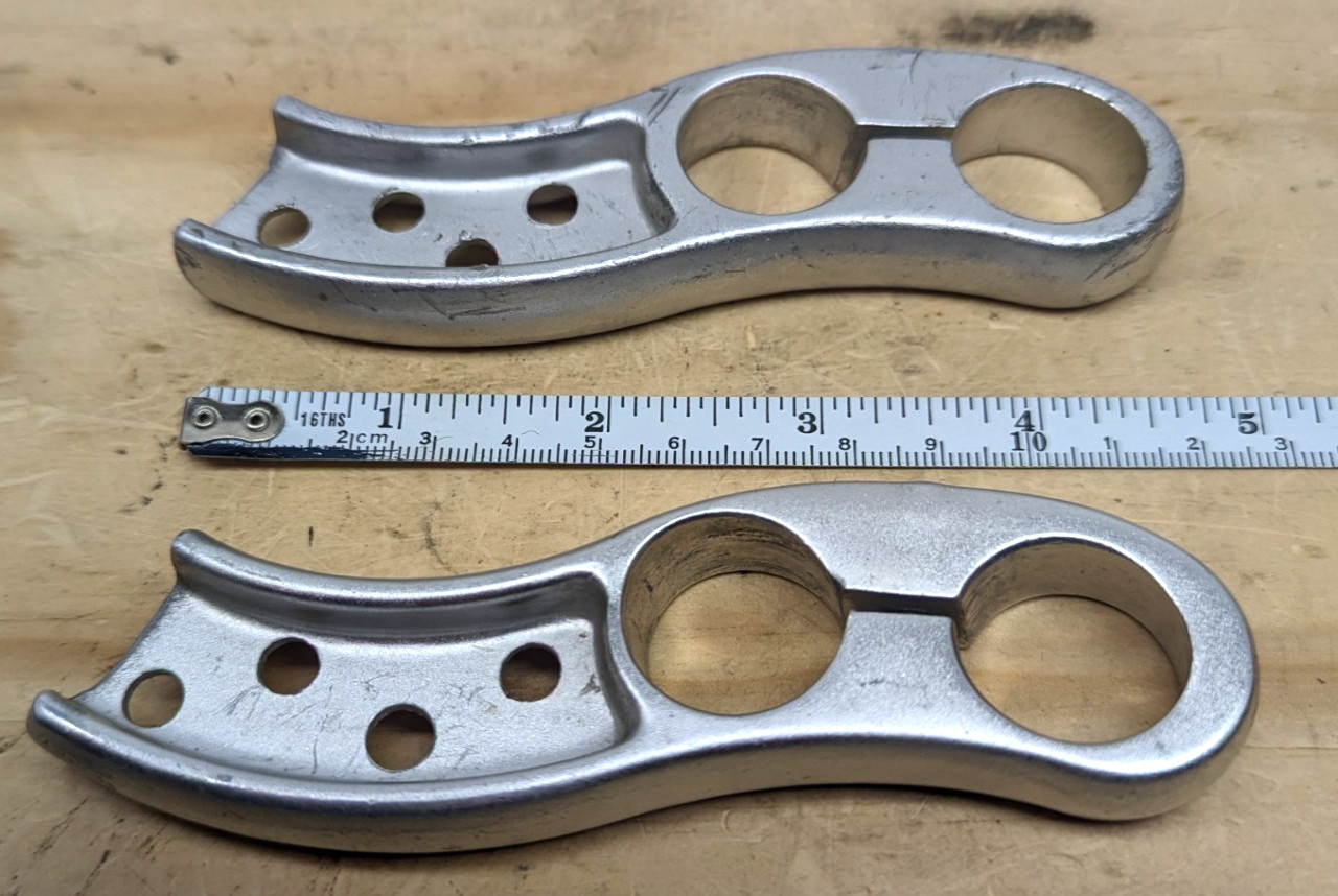 Vintage unbranded silver customized unique bar extensions MTB