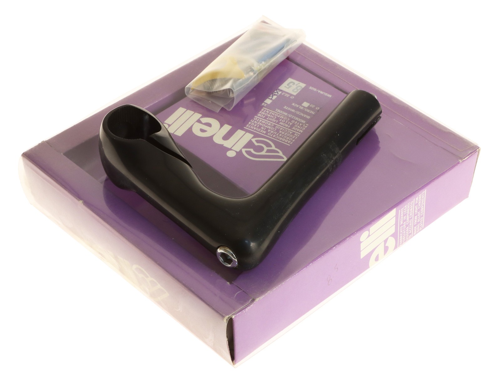 Cinelli 1″ X/A 22.2mm Quill Stem 85mm 26.4mm Clamp Black -17° XA NEW NIB NOS
