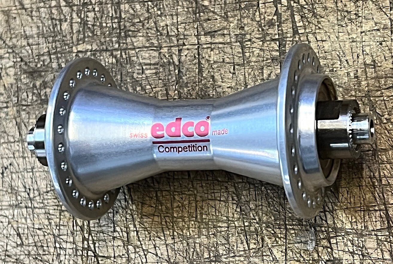 EDCO Competition Front Hub 48 Hole 100mm, Made in Switzerland. NOS / NEW Vintage