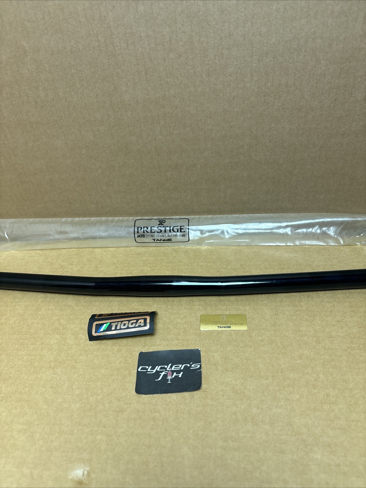 NOS Tange Prestige Tioga Japan 25.4mm CrMo Double Butted Mtb Flat Bar Handlebar