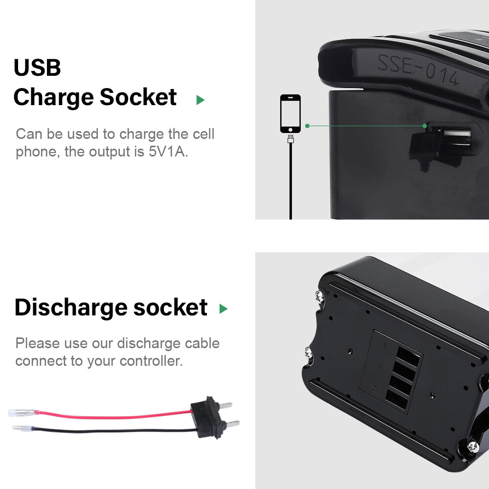 48V Lithium Battery 36V Ebike Battery 13Ah 17Ah Silverfish Electric Bike Battery