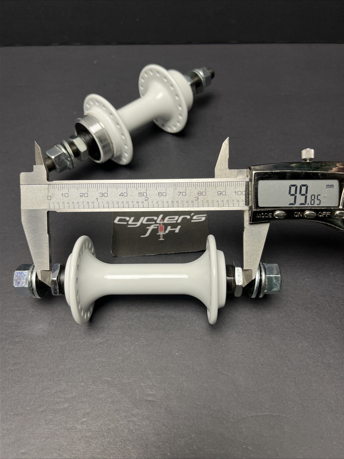 36h Low Flange White Alloy Bmx Hub Set freewheel fit: Gt Powerlite Suzue Haro*