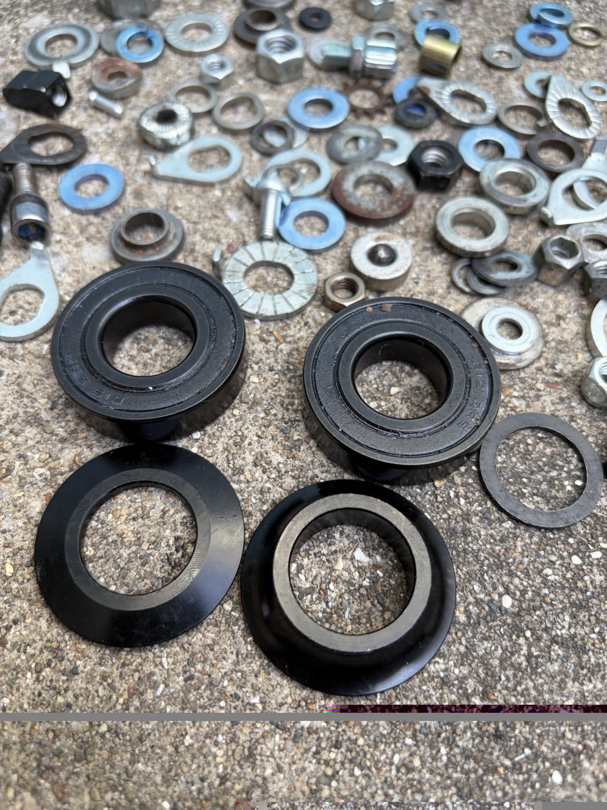 BMX Bike Bicycle Washers Bottom Bracket Lot Brake Stem Old School Bolts