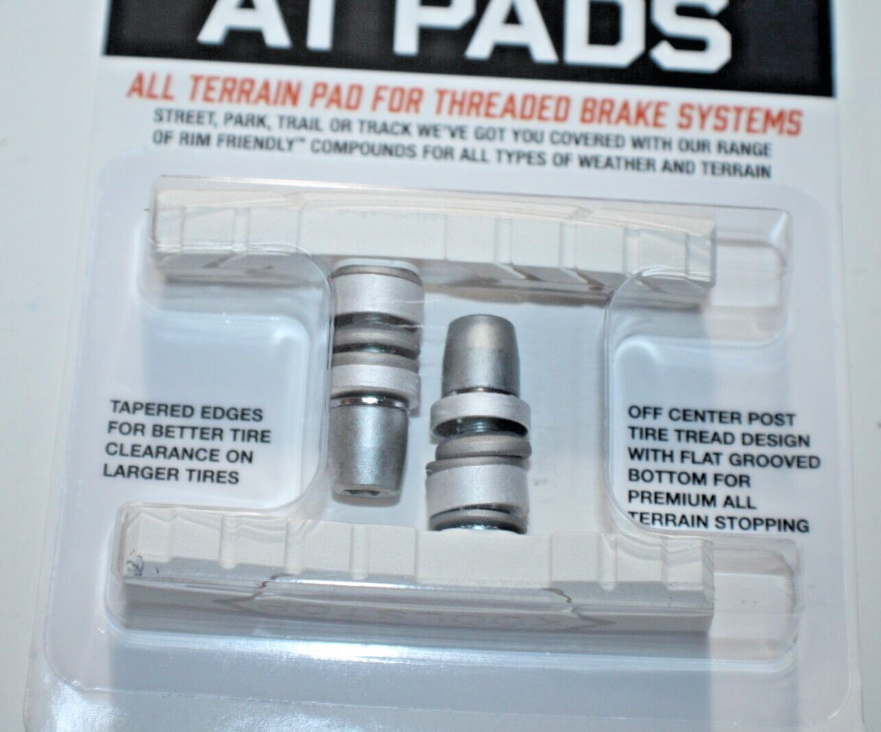 Kool-Stop AT Bike Brake Pad Set Front/Rear White KS-ATW Linear Rim Free Shipping