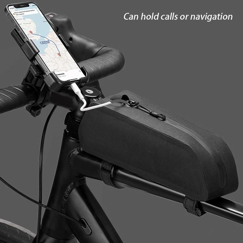 Bike Bag with Three Point Positioning for Secure Attachment and Riding
