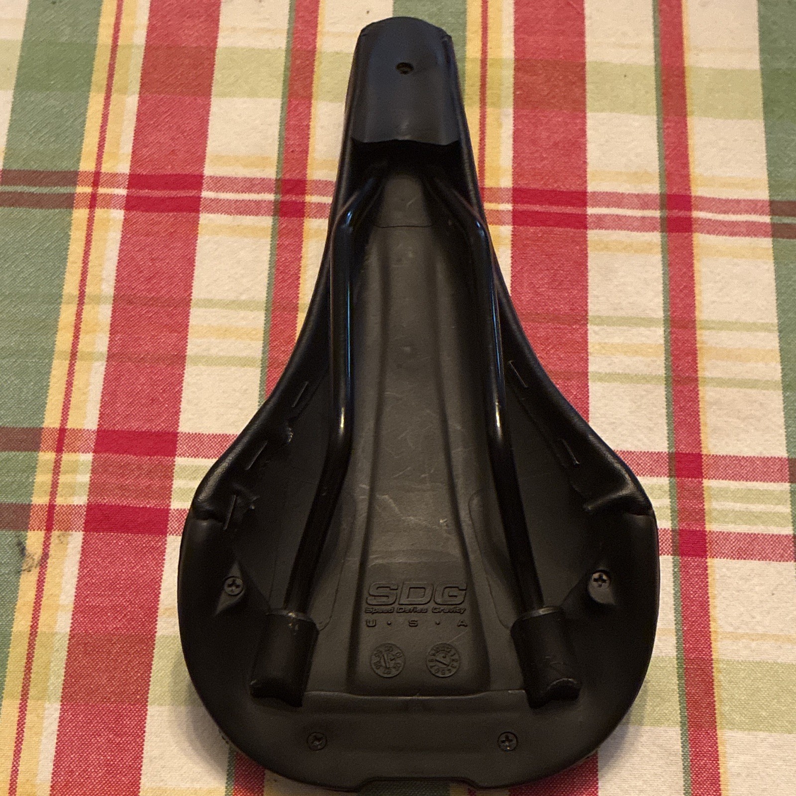 SDG Bel-Air BMX Saddle/Seat Black Synthetic/Plastic I-Beam Rail I.BEAM