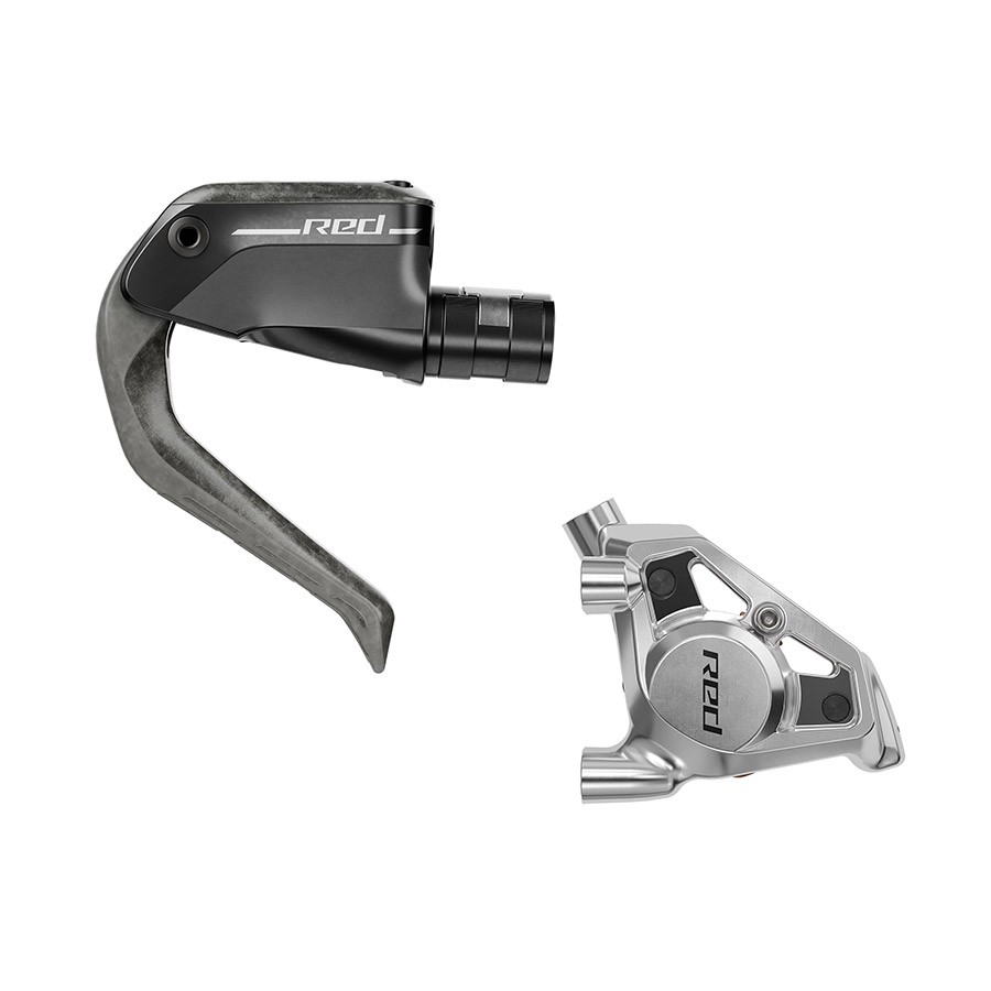 Red E1 Aero Hydraulic Disc Brake – Carbon Levers, Flat Mount, Lightweight &