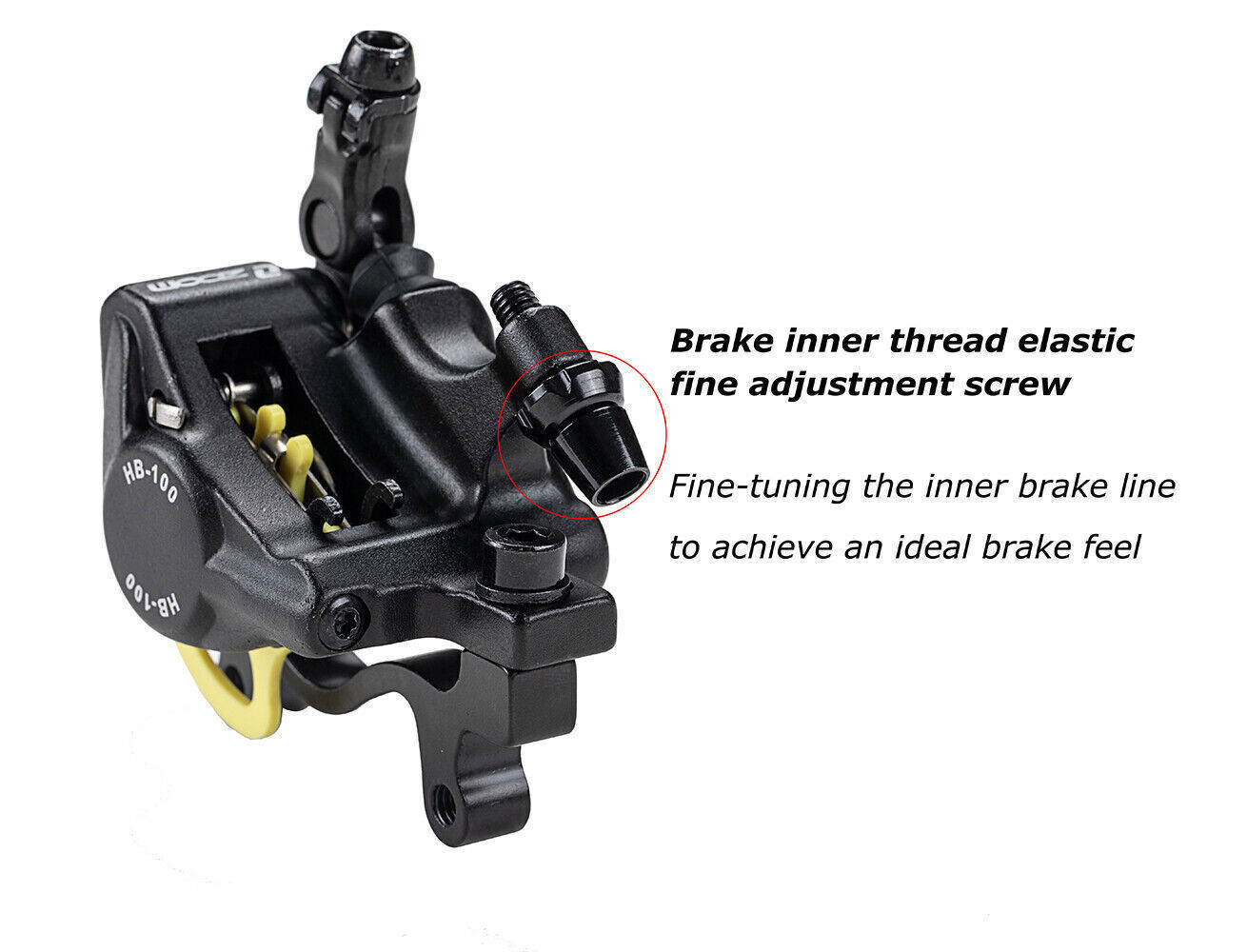 ZOOM XTECH HB100 Linear Pull Disc Brake Caliper Front Rear MTB Bike IS/PM 160mm