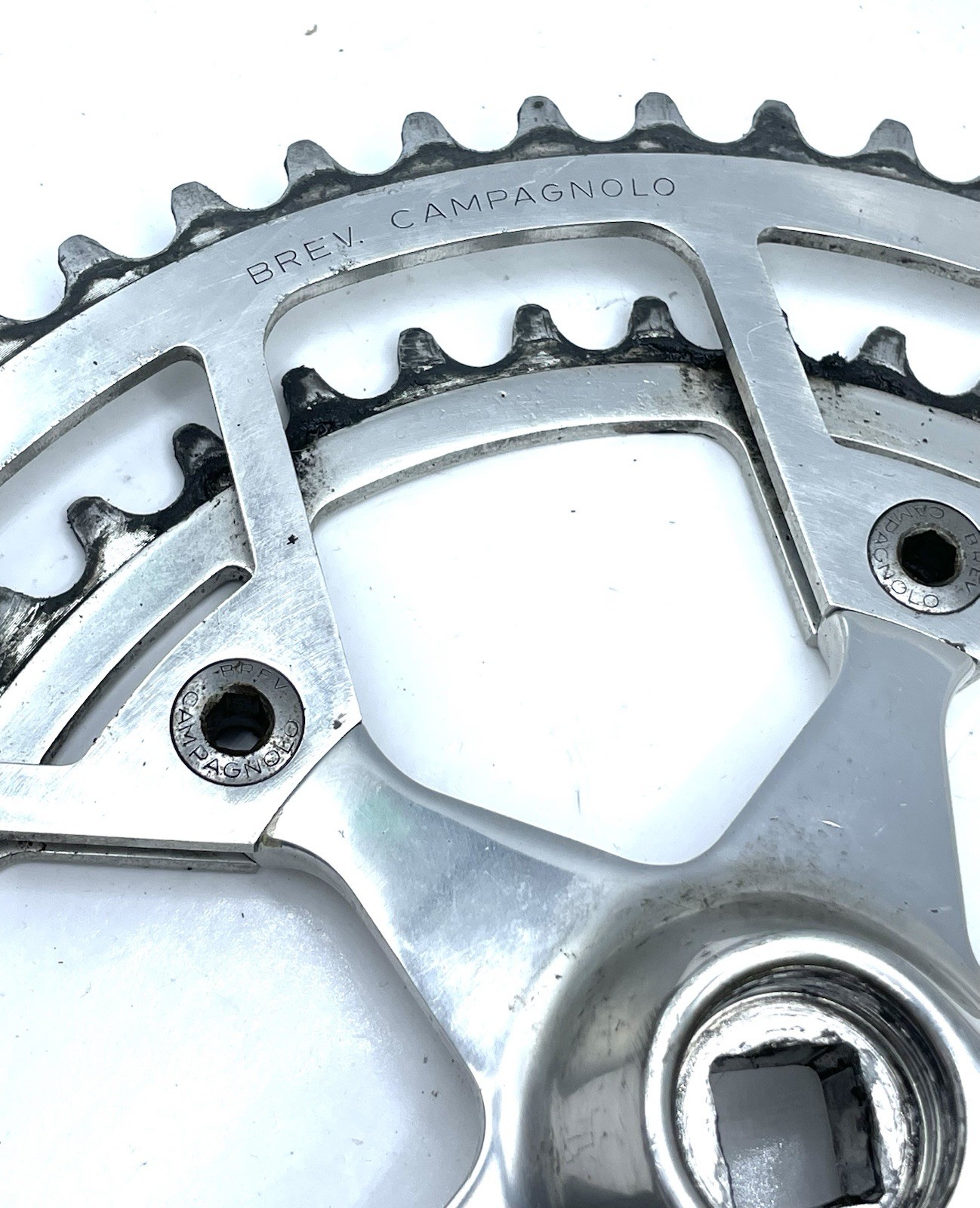 Campagnolo Triomphe Crankset 170mm 52/42 ISO Square Taper Vintage Campy Italy