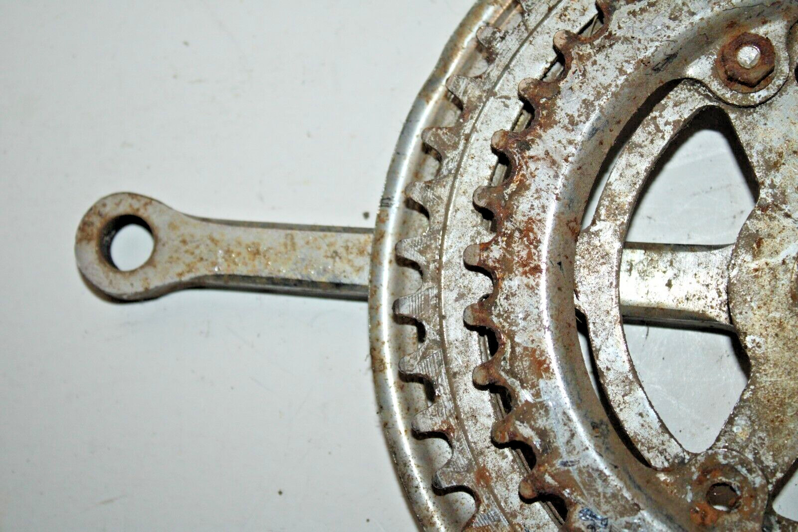 Vintage Double Drive Crank Arm BCD93-3 165mm 48/40T Touring Cotter USA Shipper