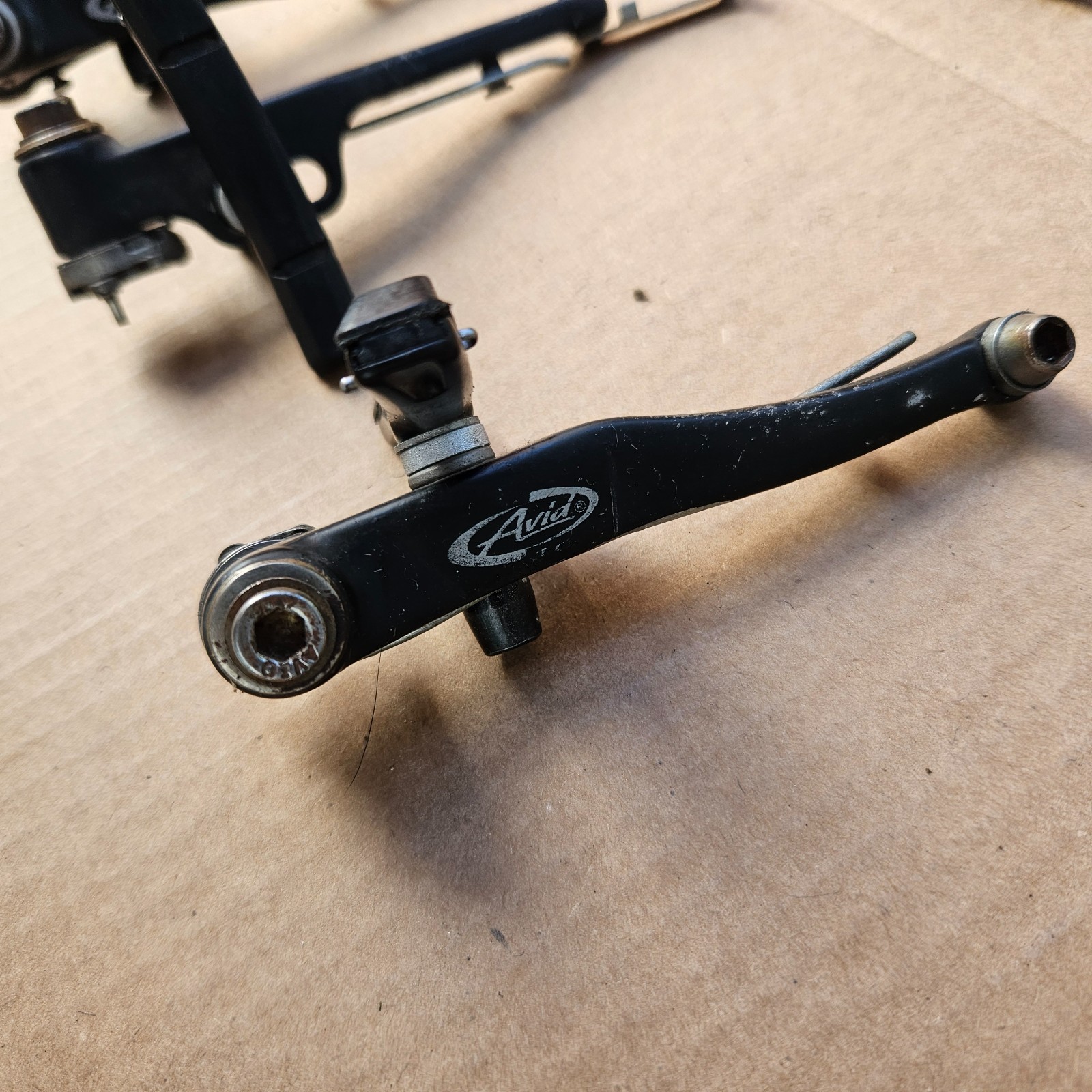 Vintage 90s Avid 10 Mountain Bike V Brakes Linear Pull Black Front + Rear Set