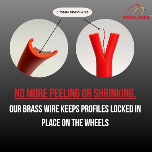Red Alloy Wheel Rim Protectors by Rimsavers – Fits 22″ x 4 Rims