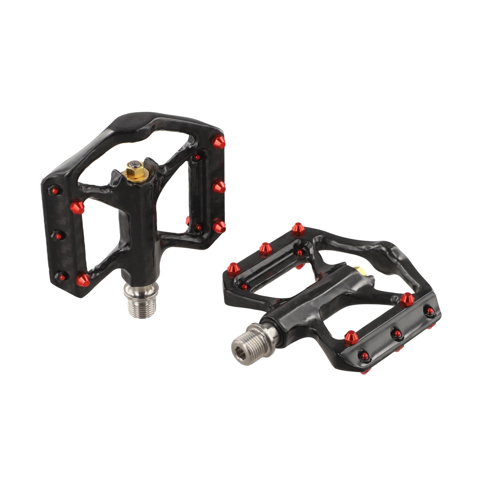 Ultralight Carbon Fiber Bicycle Pedals Pair with 3 Sealed Bearings 180g
