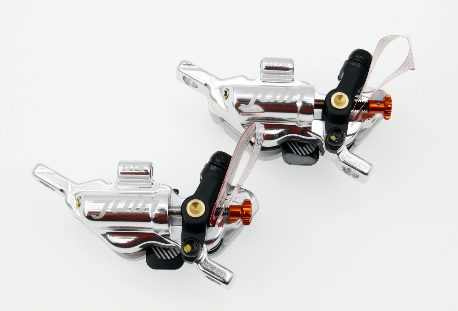 Juin Tech GTP6 Silver 6-Piston Post Mount Cycle Hydraulic Disc Brake MTB ebike