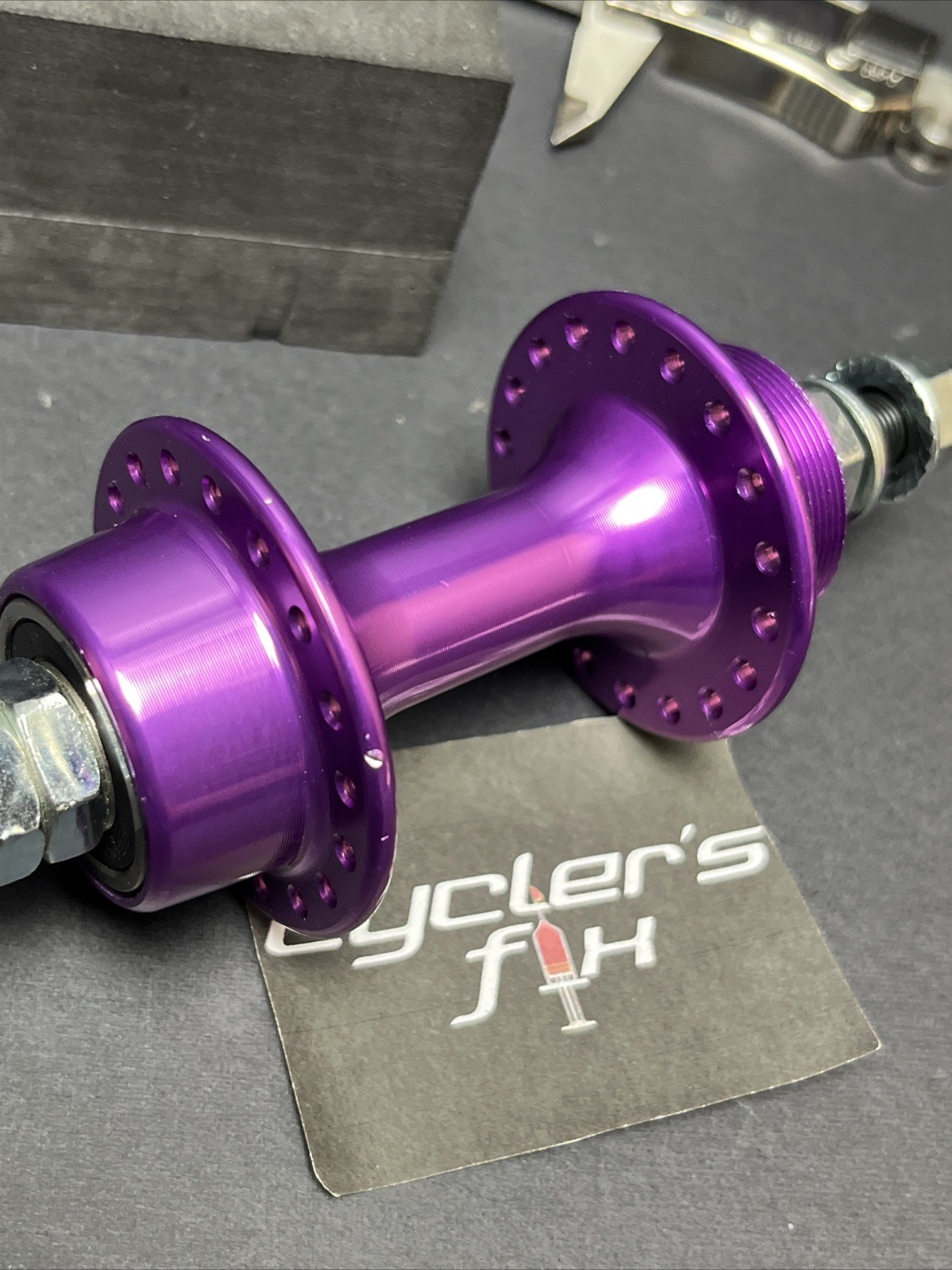 36H Sealed Low Flange Anodized Purple Alloy Bmx Bike Bicycle Hub Set Fit Haro GT