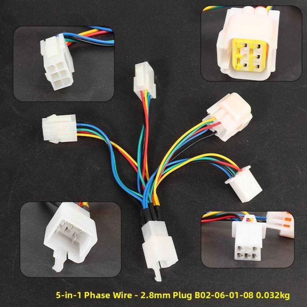 5-in-1 Hall Sensor Tester Cable for E-Bike and Electric Scooter Motors