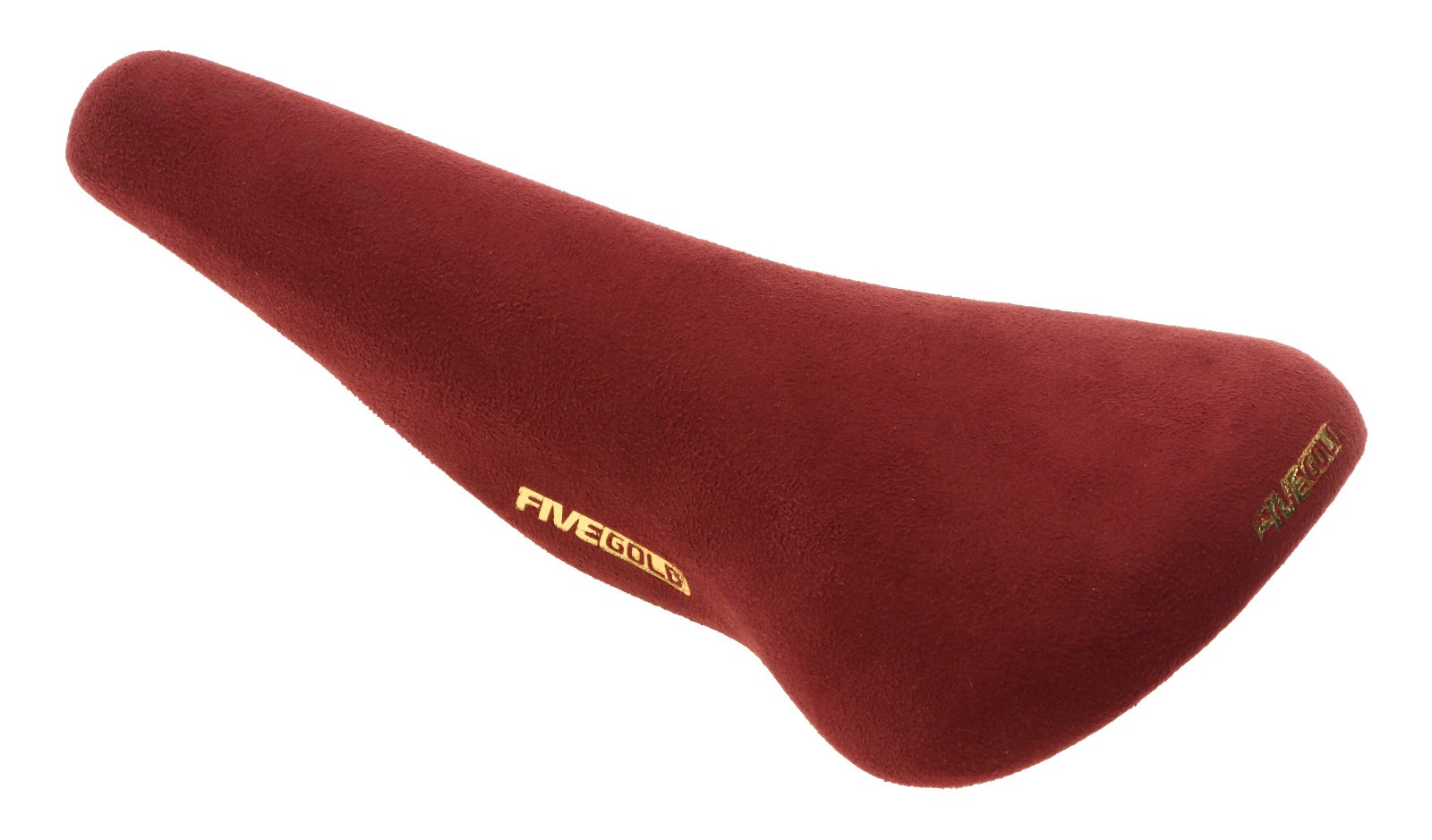 Kashimax Five Gold 4P Saddle NJS Standard Rails Wine Red Suede Leather NEW NOS