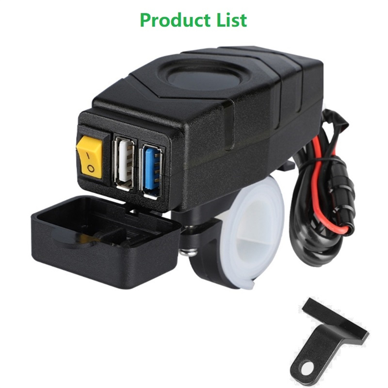 Handlebar USB Charger 24V 36V 48V 60V QC3.0 Fast Charging Adapter Phone b