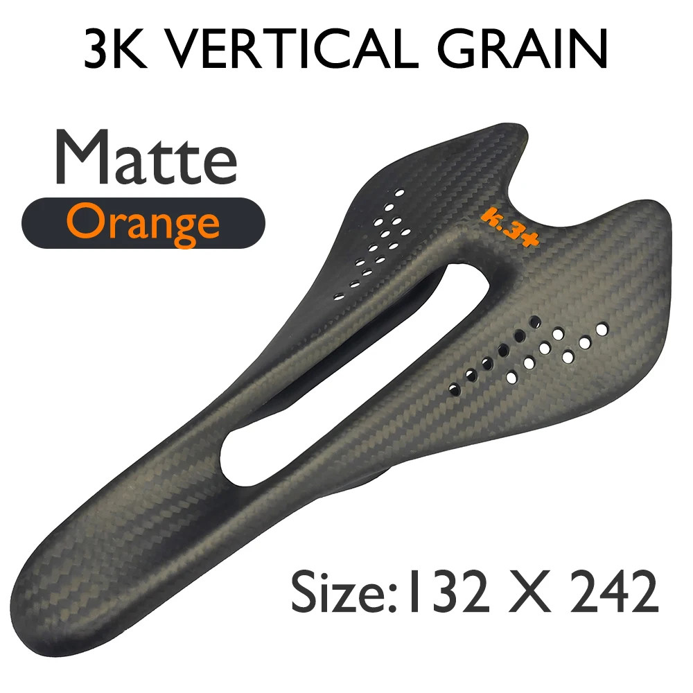 Full Carbon Fiber Bicycle Saddle 132×242/122x242mm for Road/mountain Bike