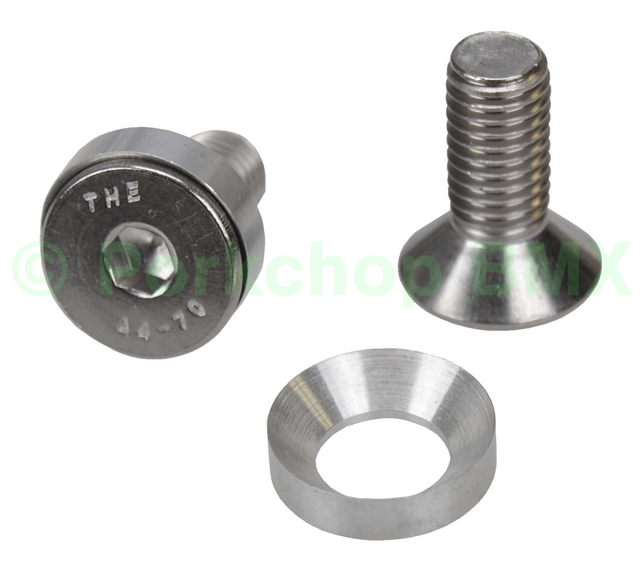 M10 Crank spindle bolts fits Odyssey Black Widow PAIR STAINLESS
