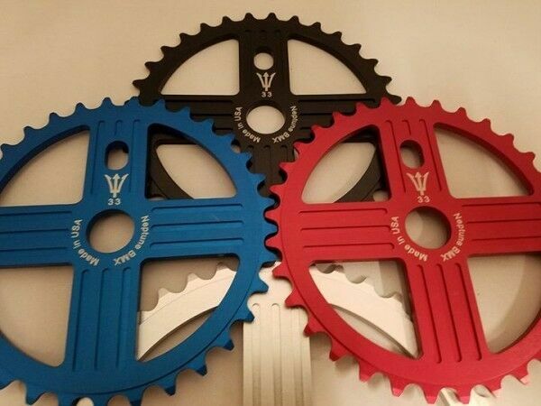 Neptune BMX Sprocket,33t BLUE Oldschool BMX NEW