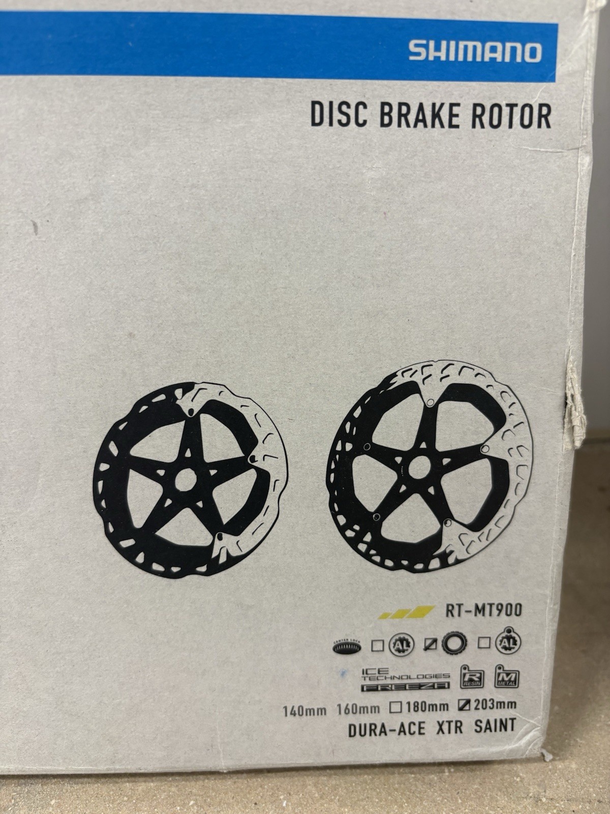 Shimano Xtr/Dura-Ace Centerlock Disc Rotor Grey, 203Mm RT-MT900