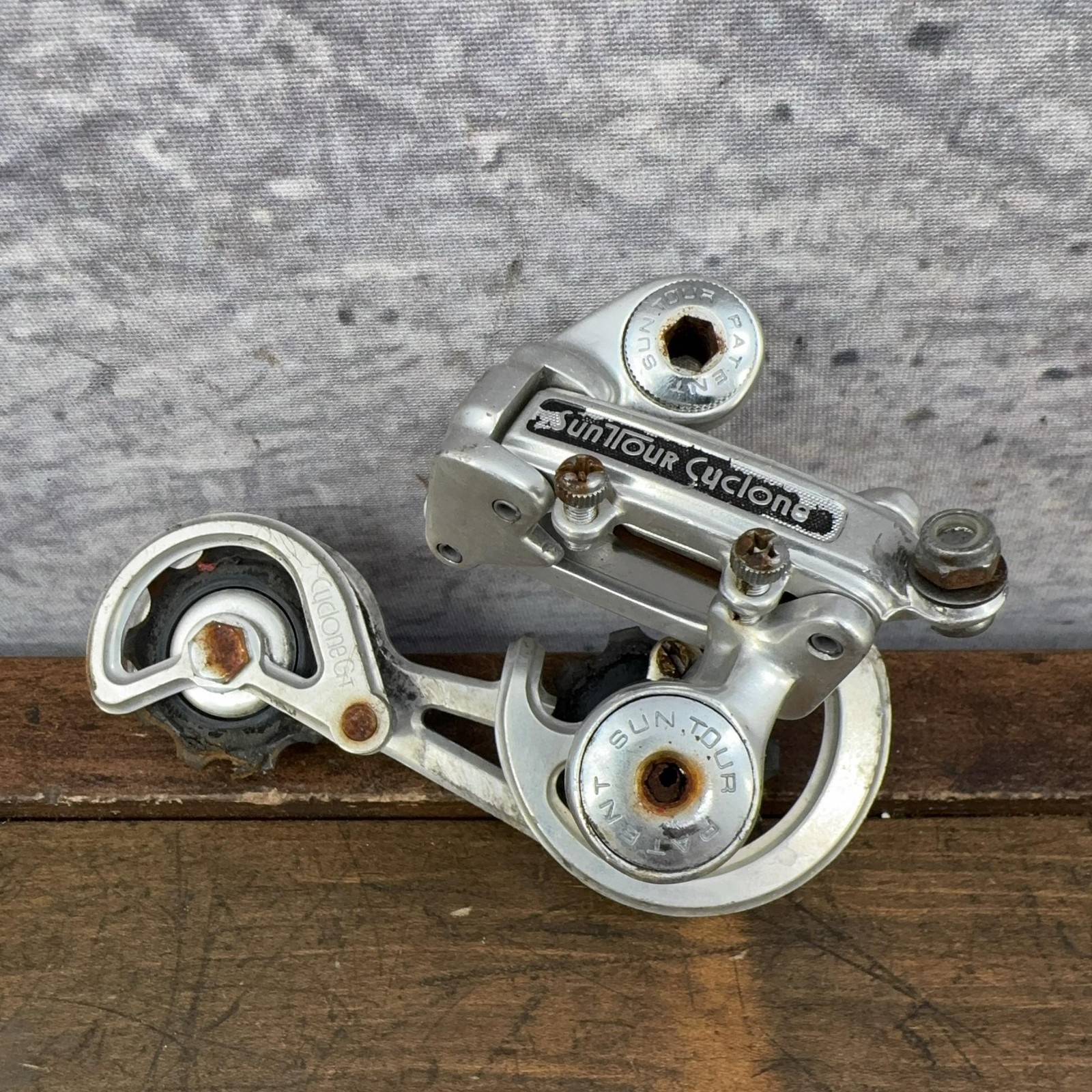 Vintage SunTour Cyclone Rear Derailleur Long Cage Parts Japan Road Bike 70s