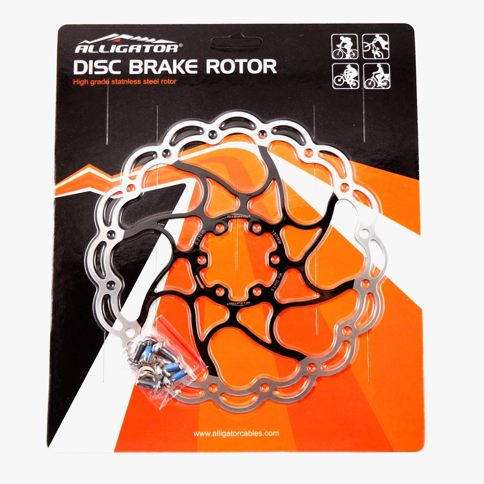 ALLIGATOR Aries Disc Brake Rotor -160mm/180mm/203mm for MTB Road Bike