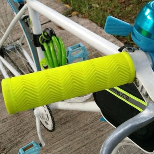 HengDu Bicycle Handlebar, MTB BMX Mountain Bike Rubber Grips Blue 1 Pair