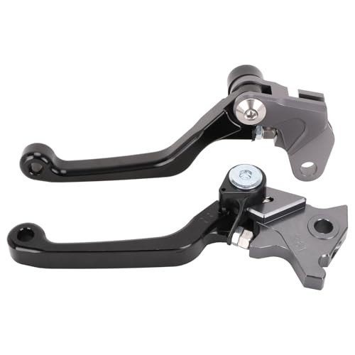 Dirt Bike Brake Clutch Lever Pivot Folding Levers Set CNC for TW 200 Black