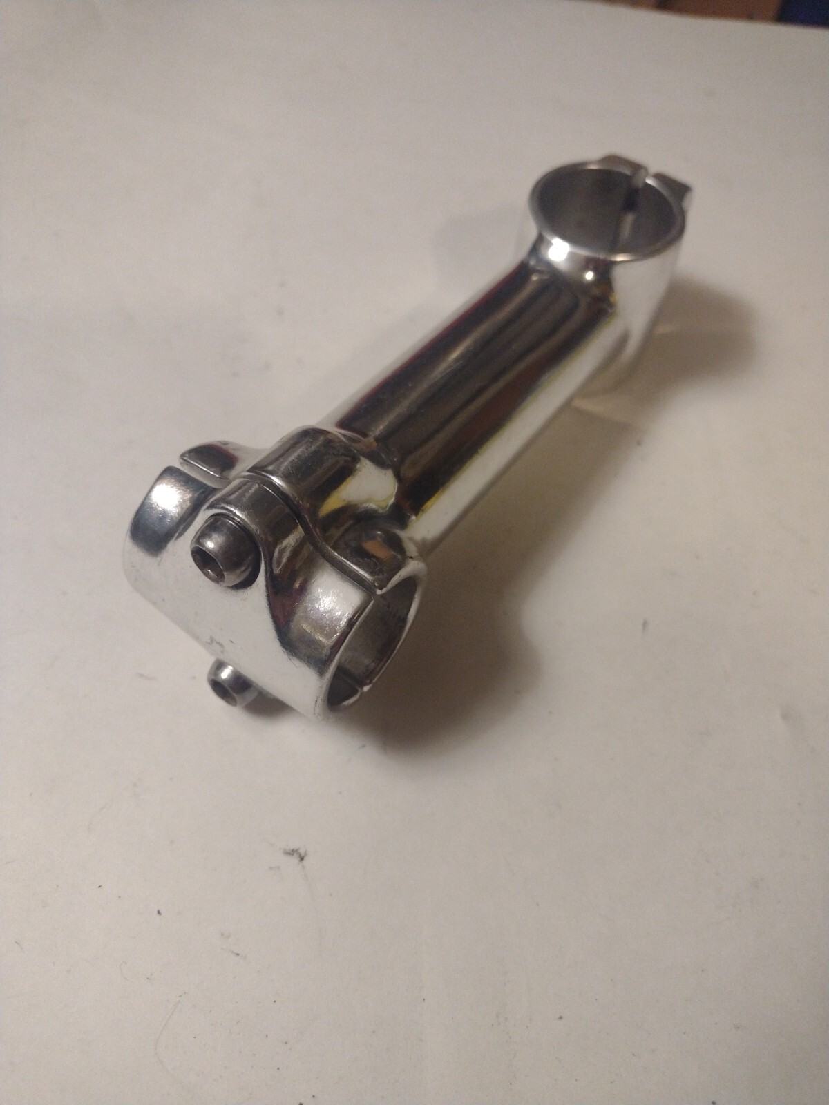 Vintage Silver Threadless Stem 11cm 25.4 Bar Clamp