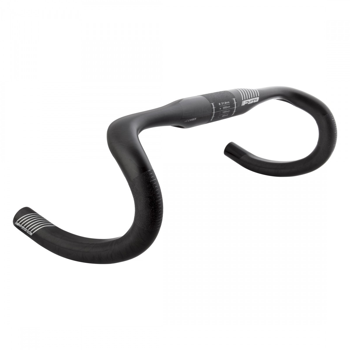 FSA SLK Compact Drop Handlebar Carbon 31.8mm Clamp 38cm UD Carbon Finish