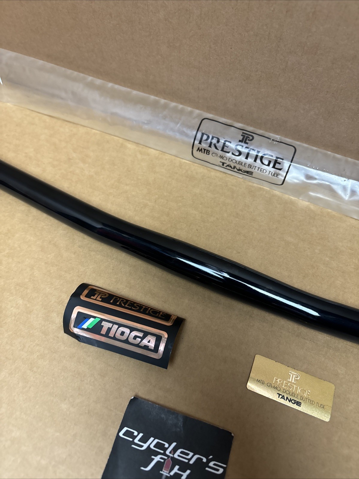 NOS Tange Prestige Tioga Japan 25.4mm CrMo Double Butted Mtb Flat Bar Handlebar