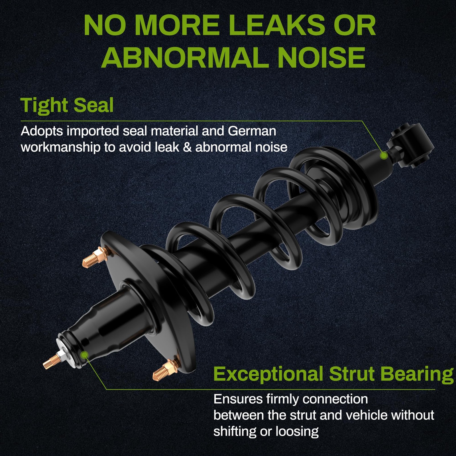 Autosaver88 Rear Pair Complete Struts Coil Spring Assembly Compatible 2001-2005