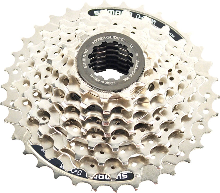 Shimano CS-HG41 Cassette – 8 Speed 11-30t Silver Mega Range