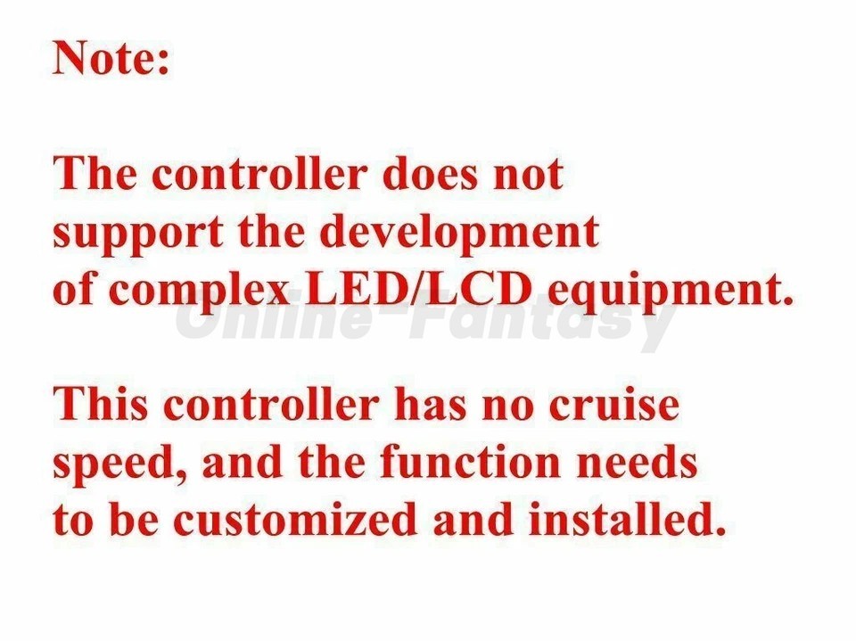 US E-bike Multiple Voltage/Power Selection Brushless DC Motor Speed Controller